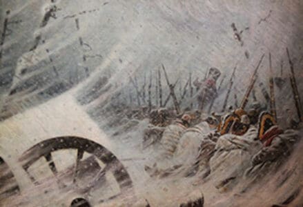 Napoleon's frozen retreat.